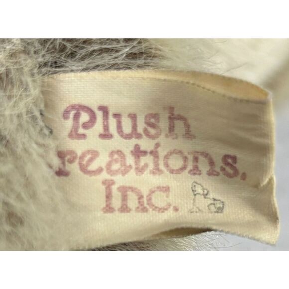 Vintage Plush Creations Bear Gray Brown Rare Sad Droopy Eyes Nostalgia Korea - Picture 5 of 8